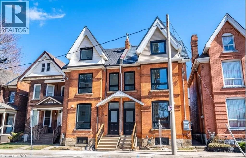 Apartment for rent: 102 Wellington Street N Unit# 1, Hamilton, Ontario L8R 1N3