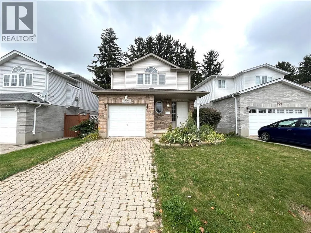 House for rent: 106 Mountain Mint Crescent, Kitchener, Ontario N2E 3R7