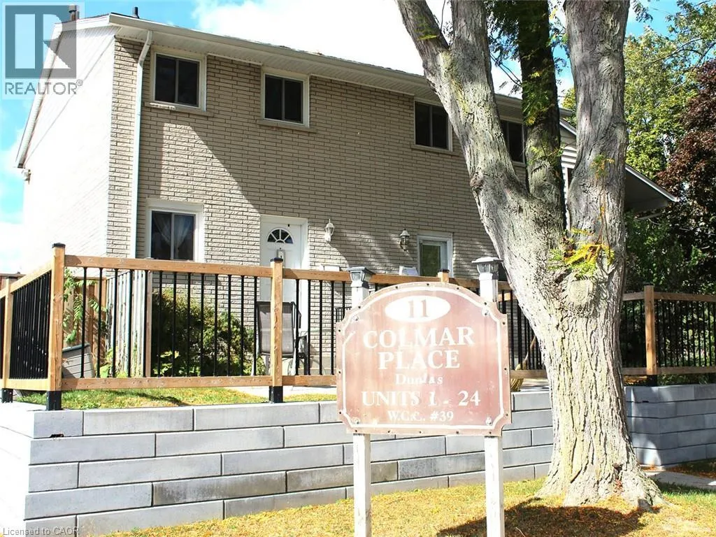 Row / Townhouse for rent: 11 Colmar Place Unit# 1, Dundas, Ontario L9H 4L1