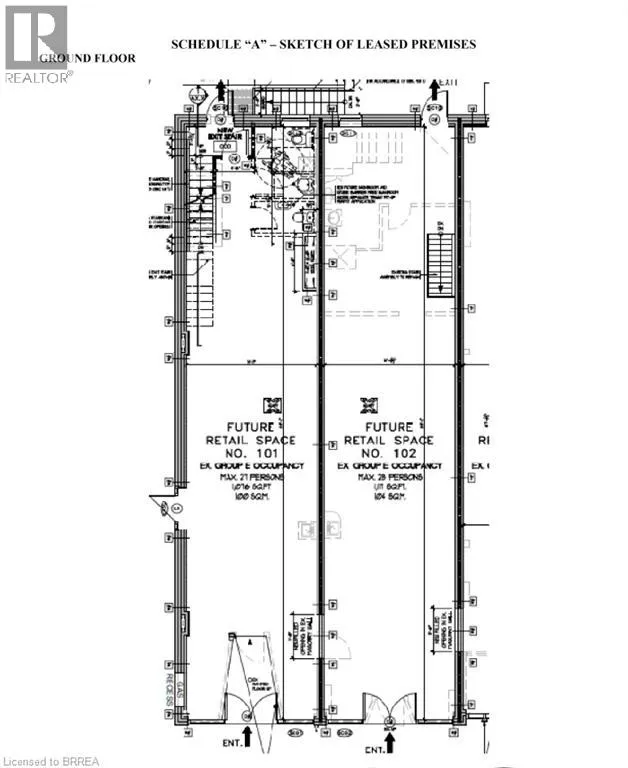 11 Queen Street Unit# 101 & 102, Brantford, Ontario N3T 3B1