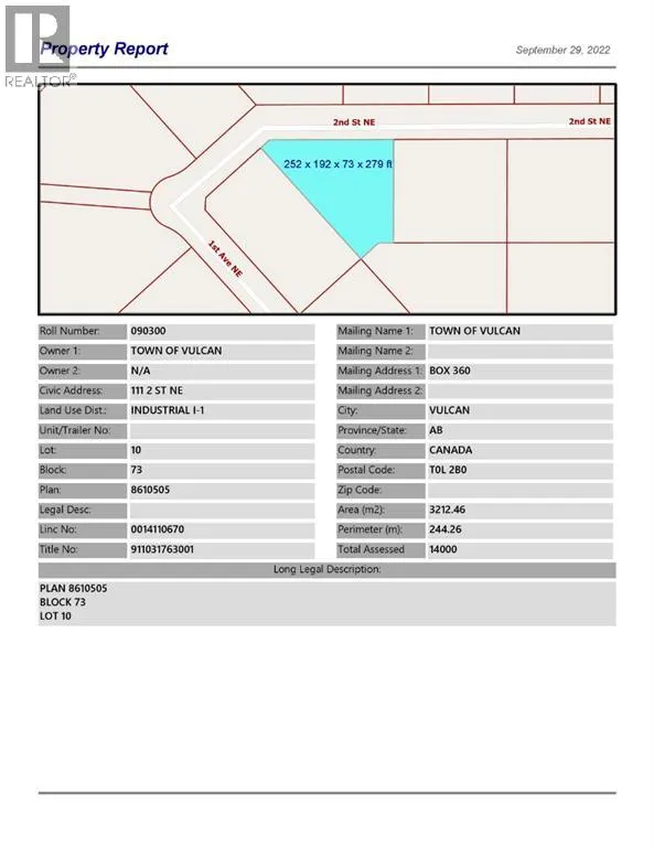 111 2 Street Ne, Vulcan, Alberta T0L 2B0