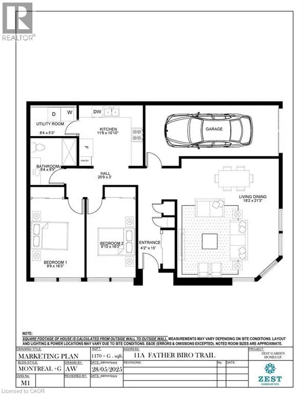 Row / Townhouse for rent: 11a Father Biro Trail, Hamilton, Ontario L9B 1T8