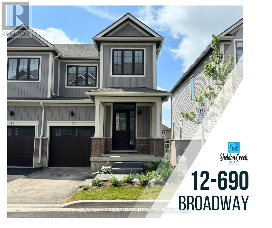 Row / Townhouse for rent: 12 - 690 Broadway Avenue, Orangeville, Ontario L9W 7T7