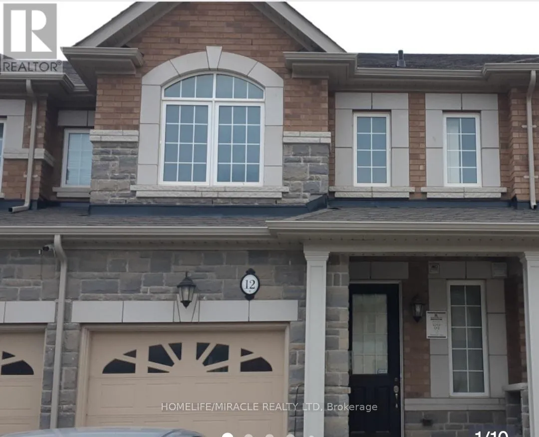 Row / Townhouse for rent: 12 Pearman Crescent, Brampton, Ontario L7A 4V8