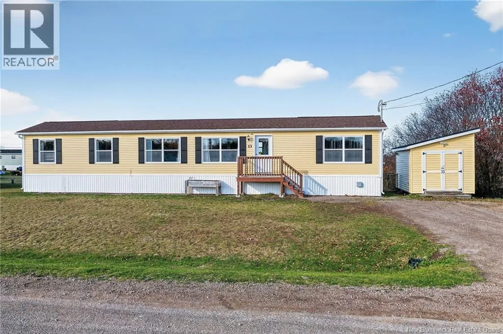 Manufactured Home for rent: 13 Frank St., Cap-PelA(C), New Brunswick E4N 0E5