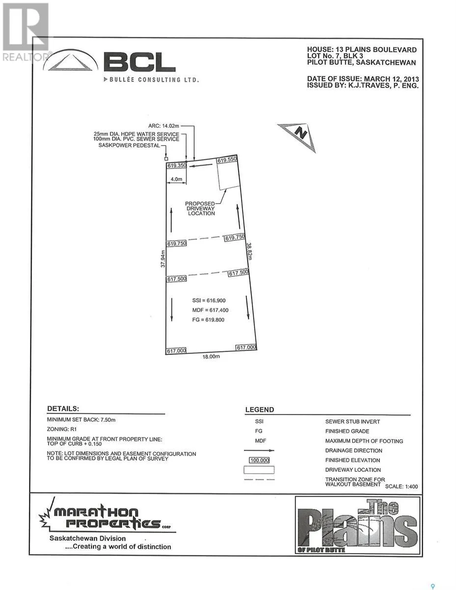 Unknown for rent: 13 Plains Boulevard, Pilot Butte, Saskatchewan S0G 3Z0