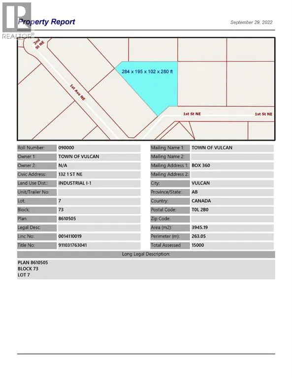 132 1 Street Ne, Vulcan, Alberta T0L 2B0