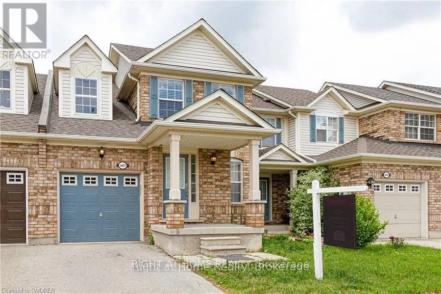 Row / Townhouse for rent: 1407 Mcdermott Way N, Milton, Ontario L9T 6L6