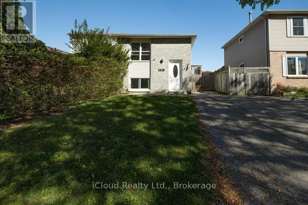 House for rent: 1419 Outlet Drive, Oshawa, Ontario L1J 7Z6