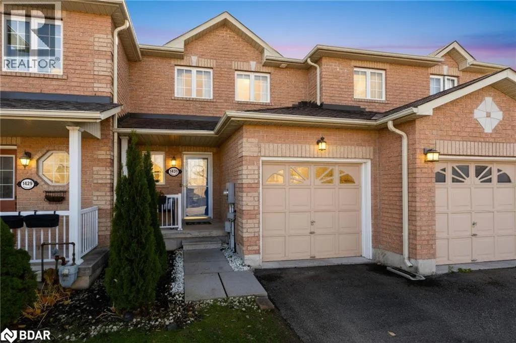 Row / Townhouse for rent: 1431 Rankin Way, Innisfil, Ontario L9S 0C5