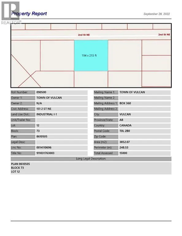 151 2 Street Ne, Vulcan, Alberta T0L 2B0