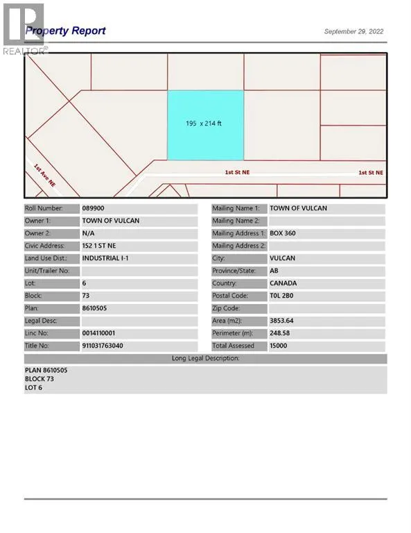 152 1 Street Ne, Vulcan, Alberta T0L 2B0