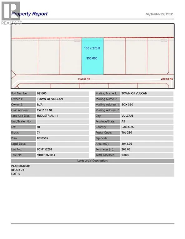 152 2 Street Ne, Vulcan, Alberta T0L 2B0