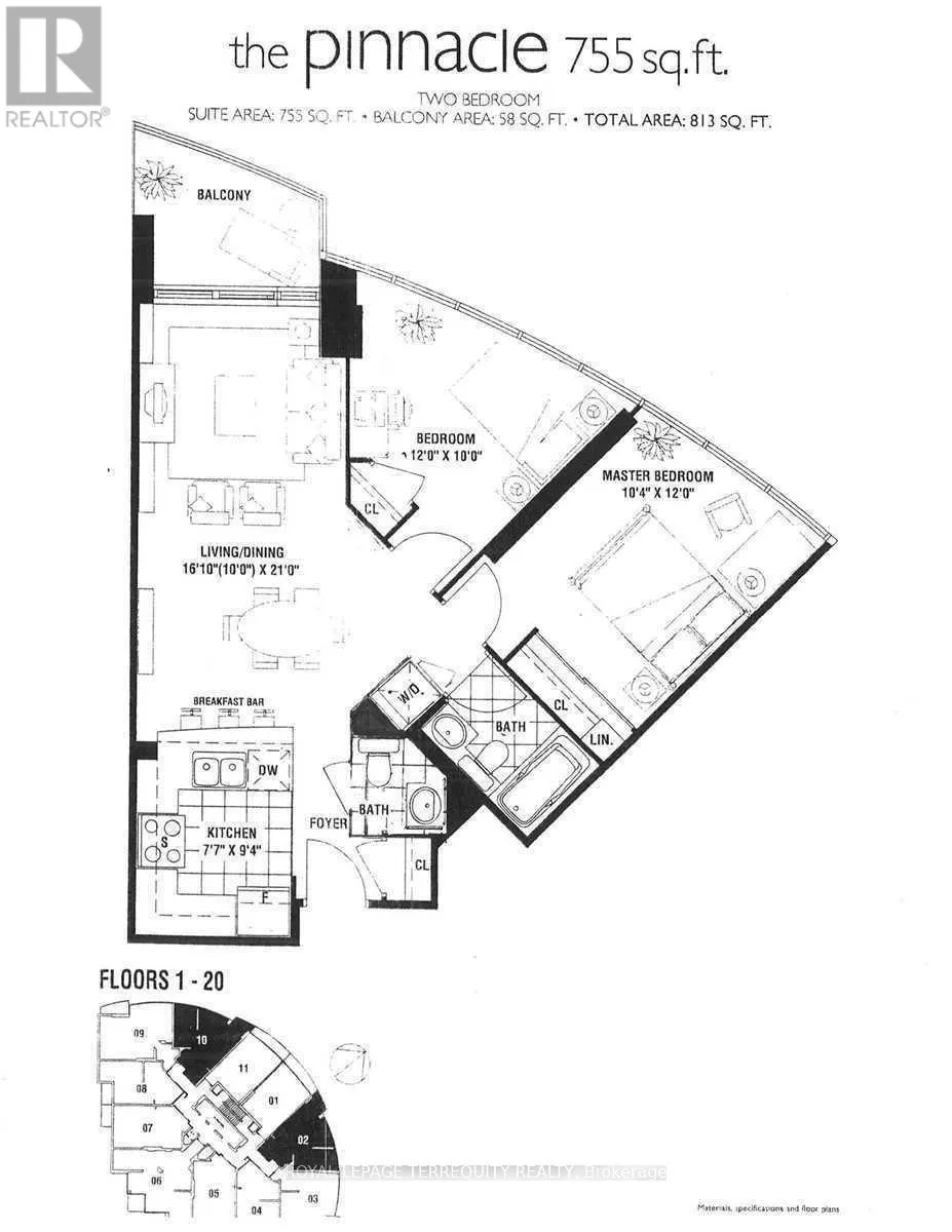 Apartment for rent: 1602 - 70 Absolute Avenue, Mississauga, Ontario L4Z 0A4