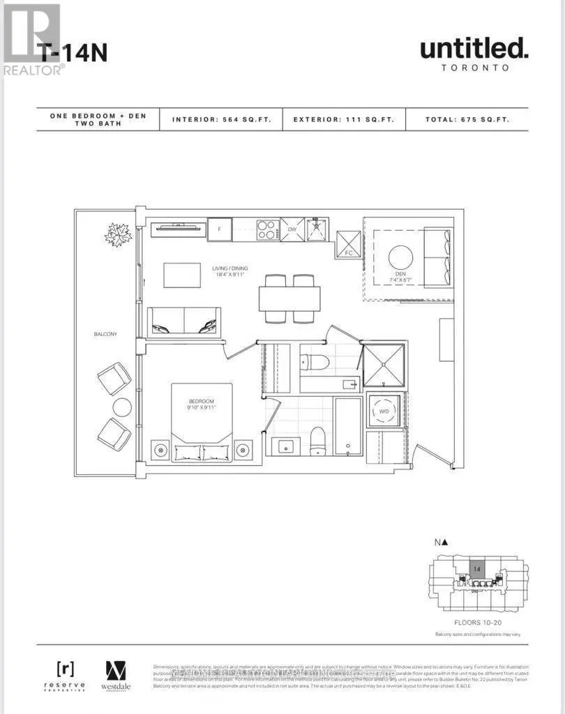 Apartment for rent: 1614 - 120 Broadway Avenue, Toronto, Ontario M4P 0E9