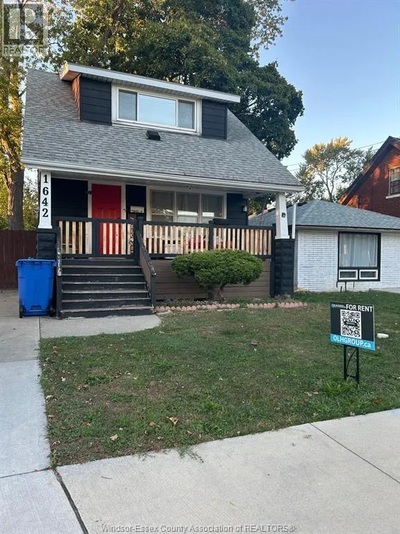 House for rent: 1642 Adanac Avenue, Windsor, Ontario N9B 1N6