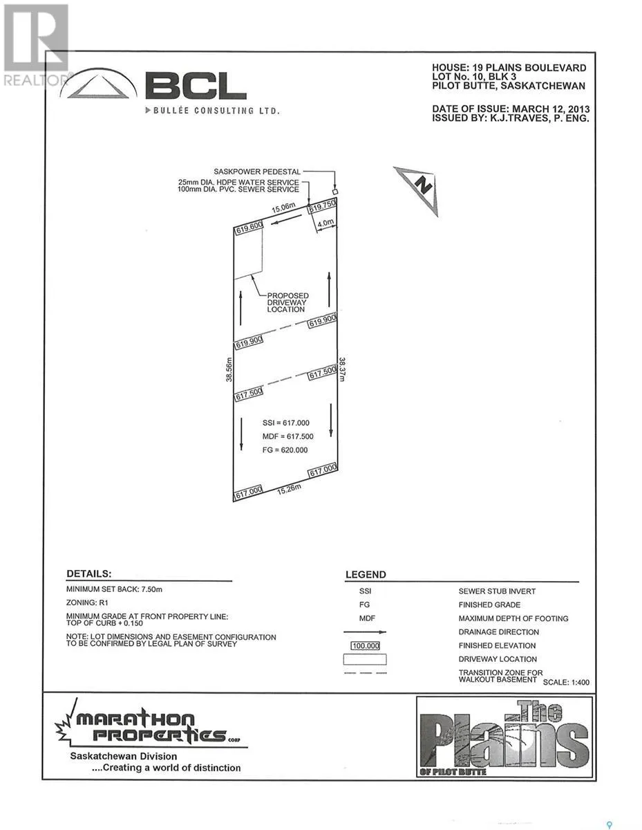 Unknown for rent: 19 Plains Boulevard, Pilot Butte, Saskatchewan S0G 3Z0