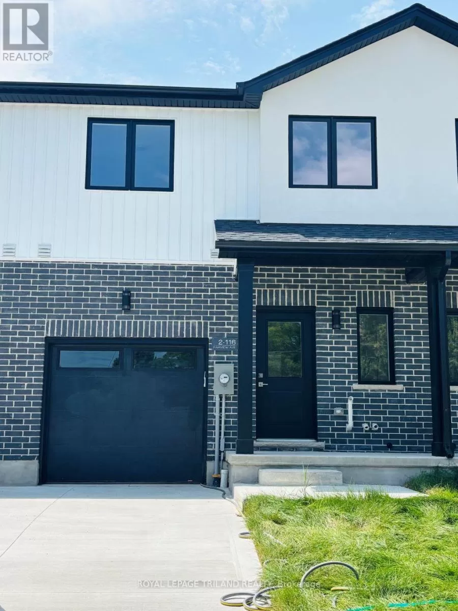 Row / Townhouse for rent: 2 - 116 Fairview Avenue, St. Thomas, Ontario N5R 4X6