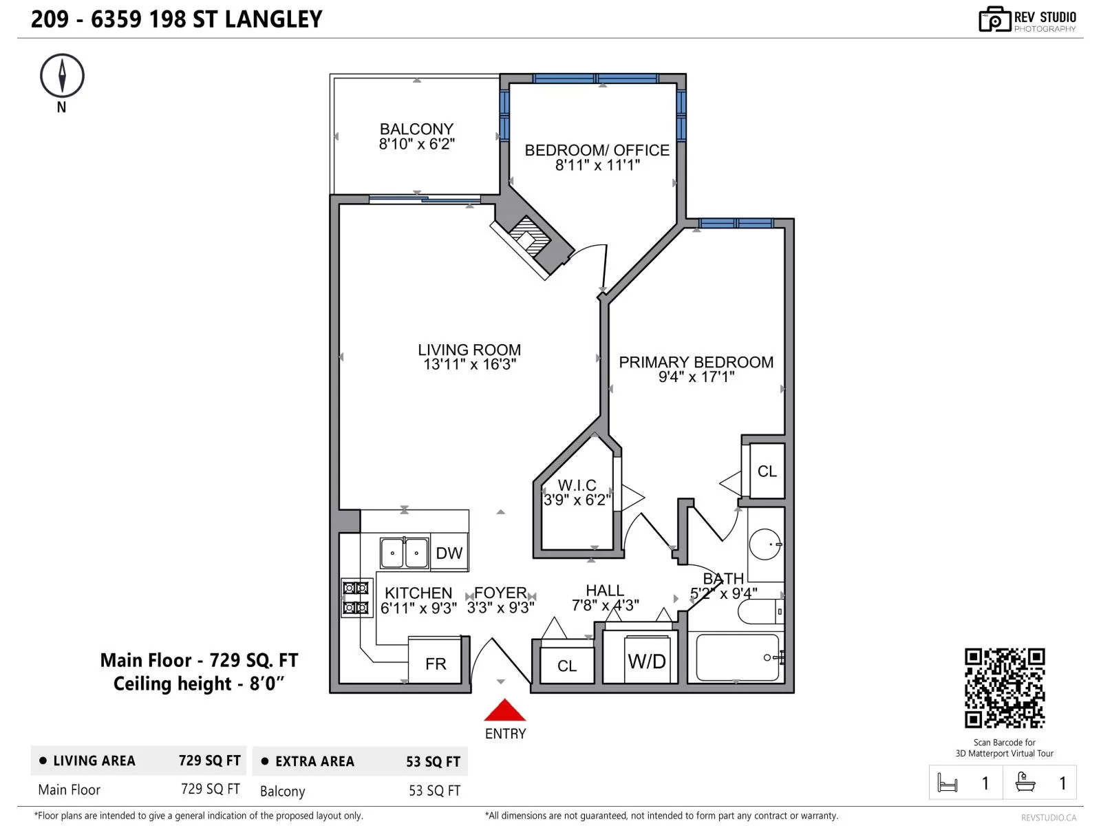 Apartment for rent: 209 6359 198 Street, Langley, British Columbia V2Y 2H3