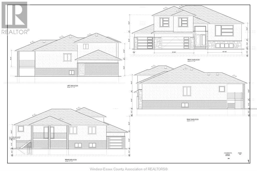 House for rent: 2145 Front Road North, Amherstburg, Ontario N9V 3R3