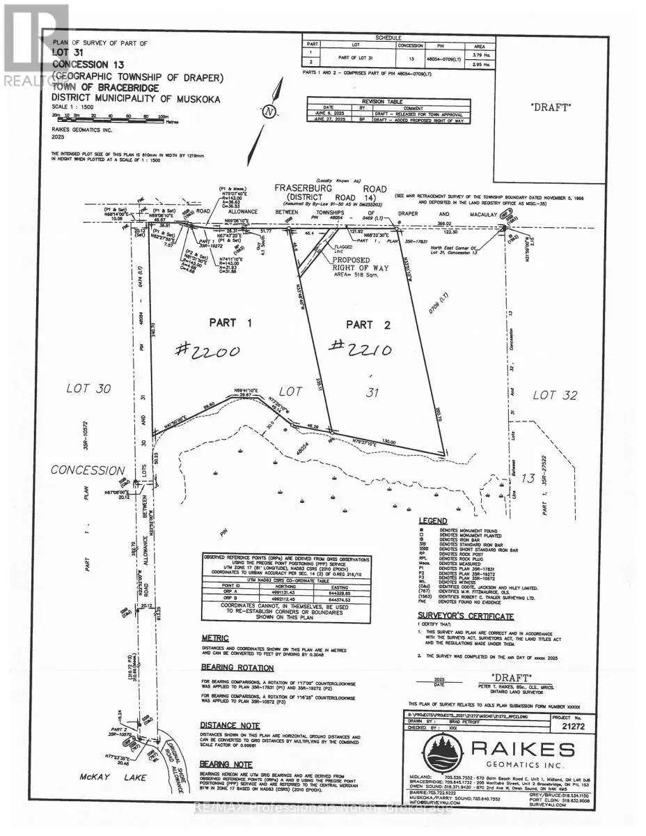 2210 Fraserburg Road, Bracebridge, Ontario P1L 1X3