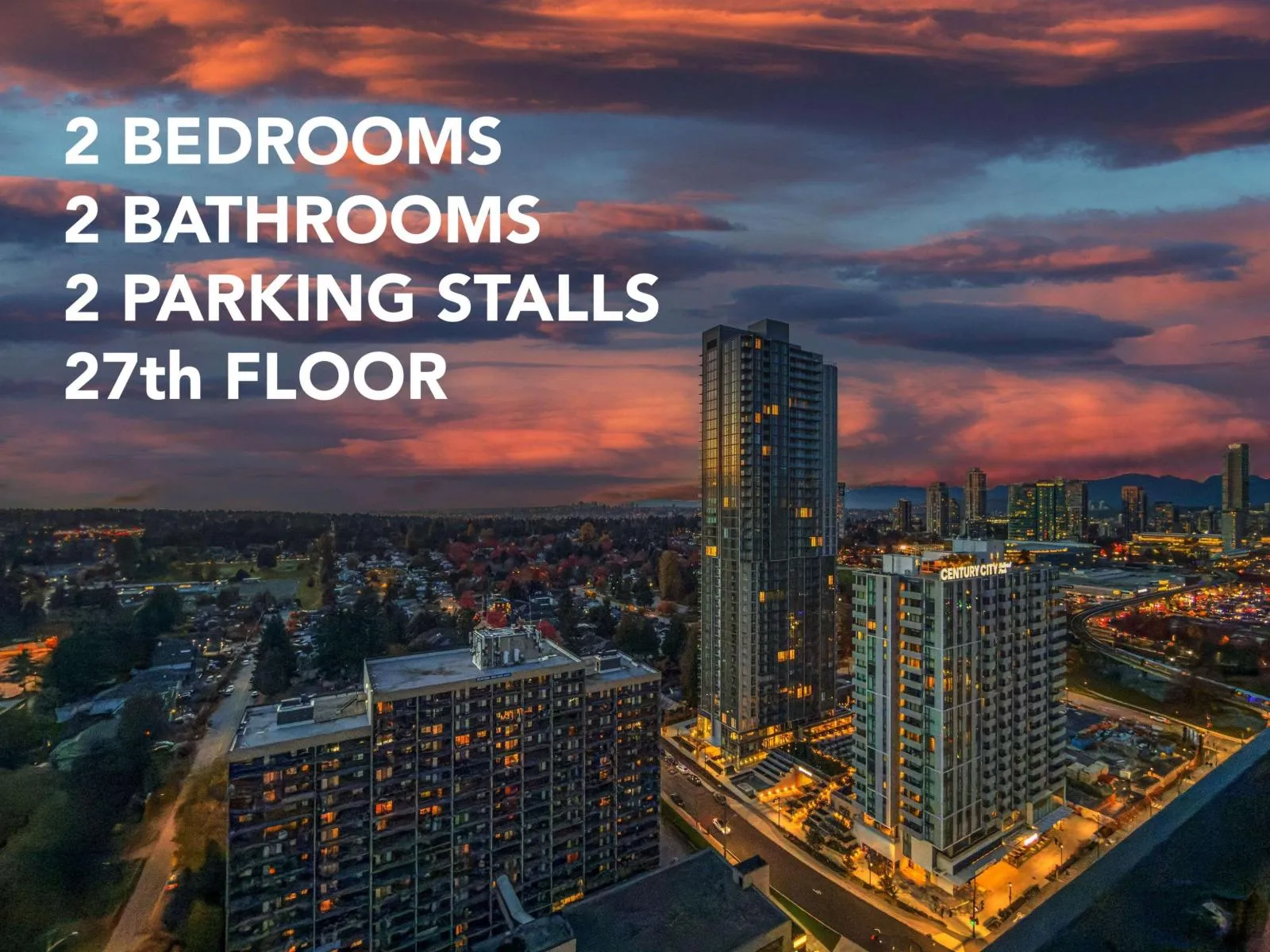 Apartment for rent: 2703 13615 Fraser Highway, Surrey, British Columbia V3T 0P7