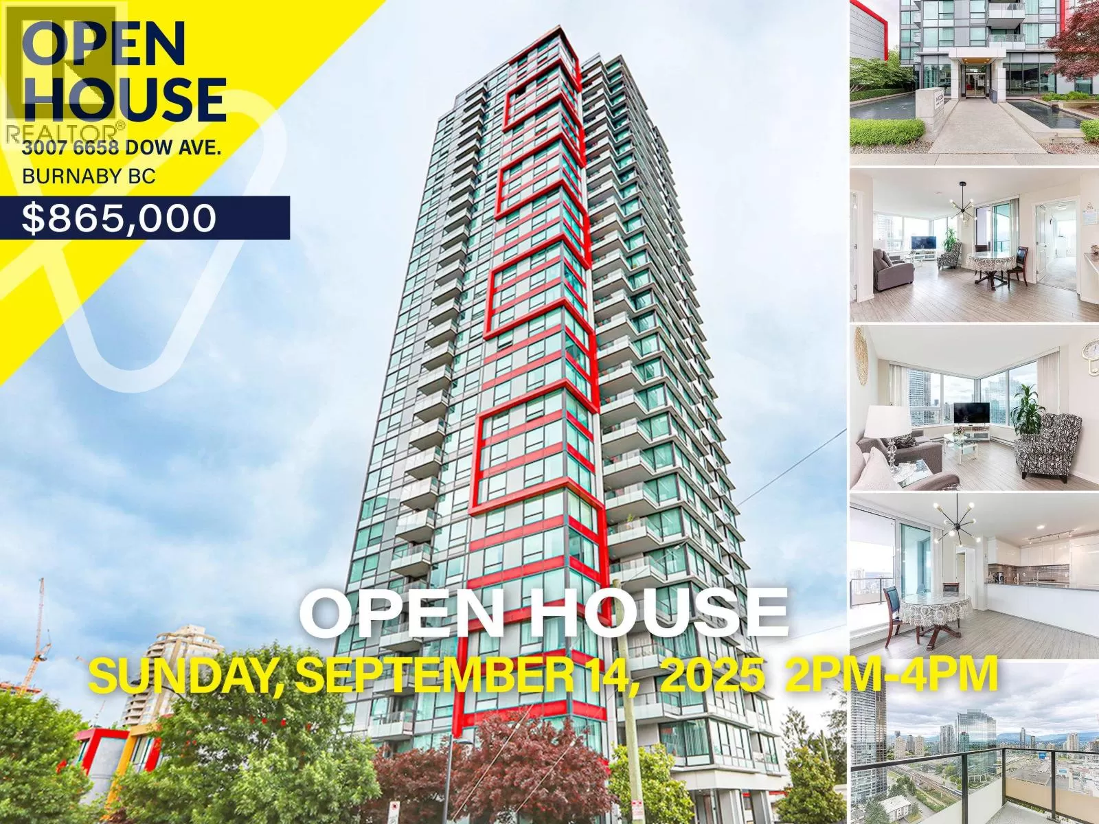 Apartment for rent: 3007 6658 Dow Avenue, Burnaby, British Columbia V5H 0C7