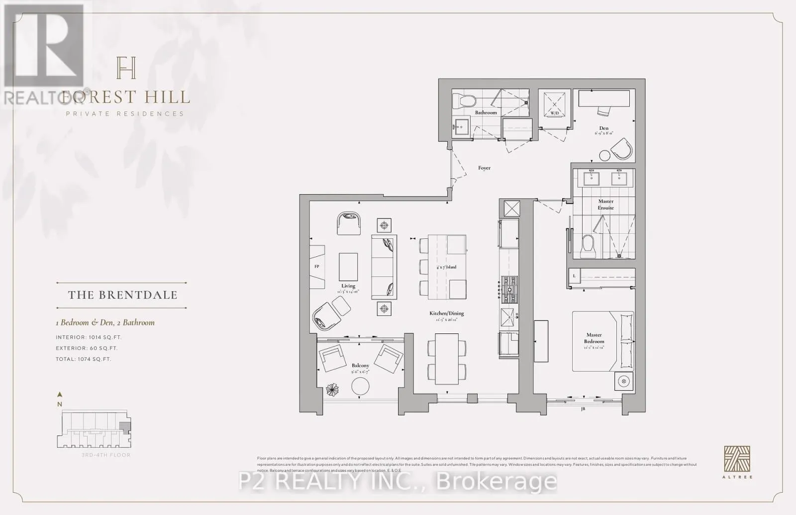 Apartment for rent: 303 - 2 Forest Hill Road, Toronto, Ontario M4V 2L3