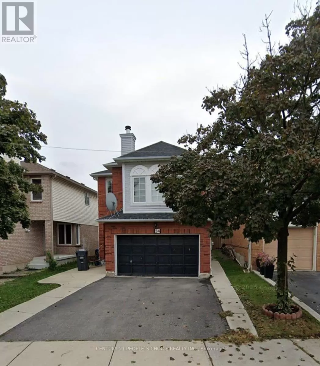 House for rent: 34 Beaconsfield Avenue, Brampton, Ontario L6Y 4S3