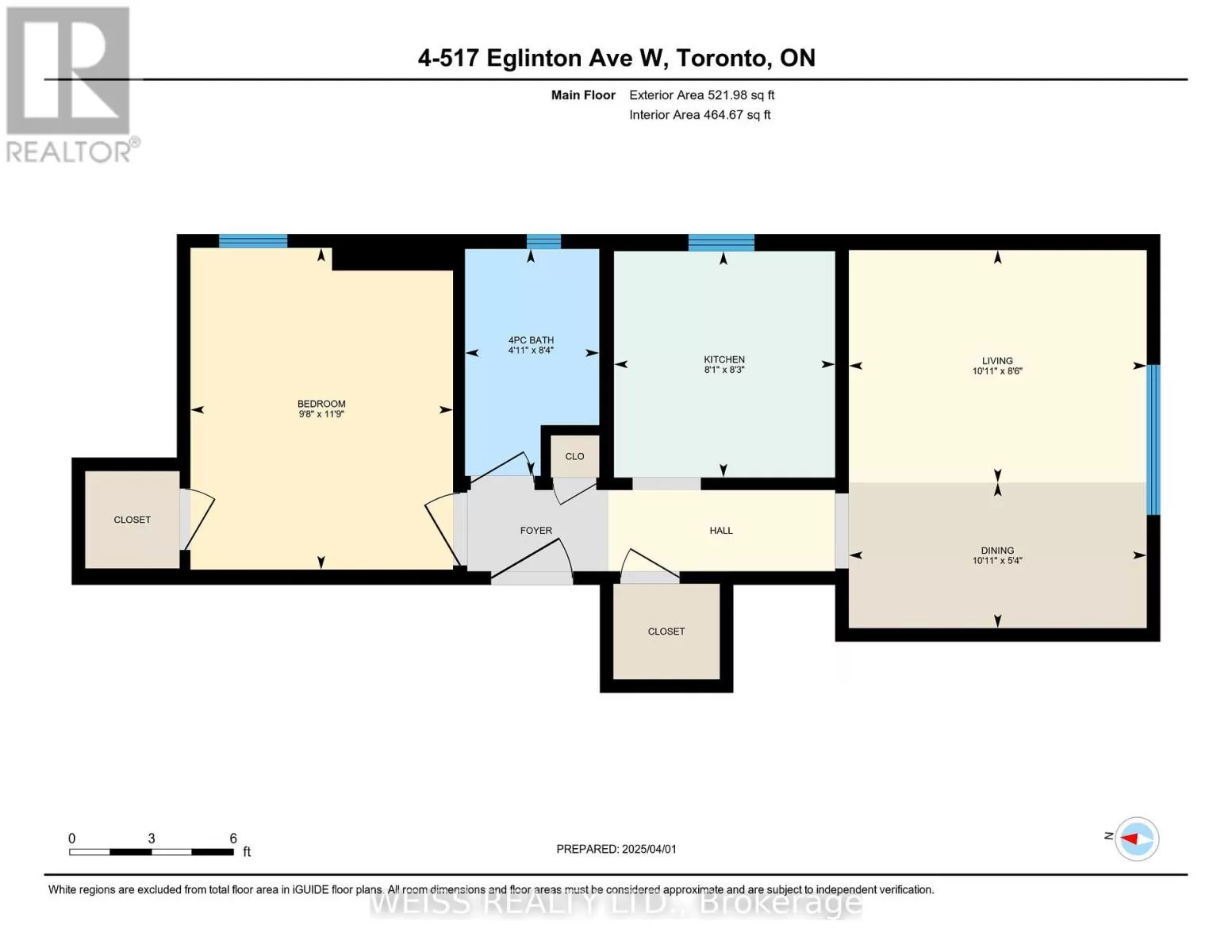 Row / Townhouse for rent: 4 - 517 Eglinton Avenue W, Toronto, Ontario M5N 1B1