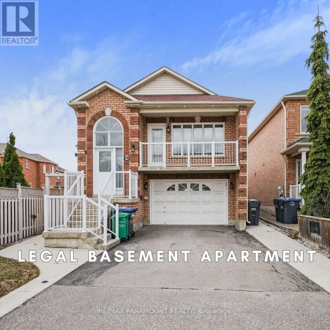 House for rent: 4 Summerdale Crescent, Brampton, Ontario L6X 4V8