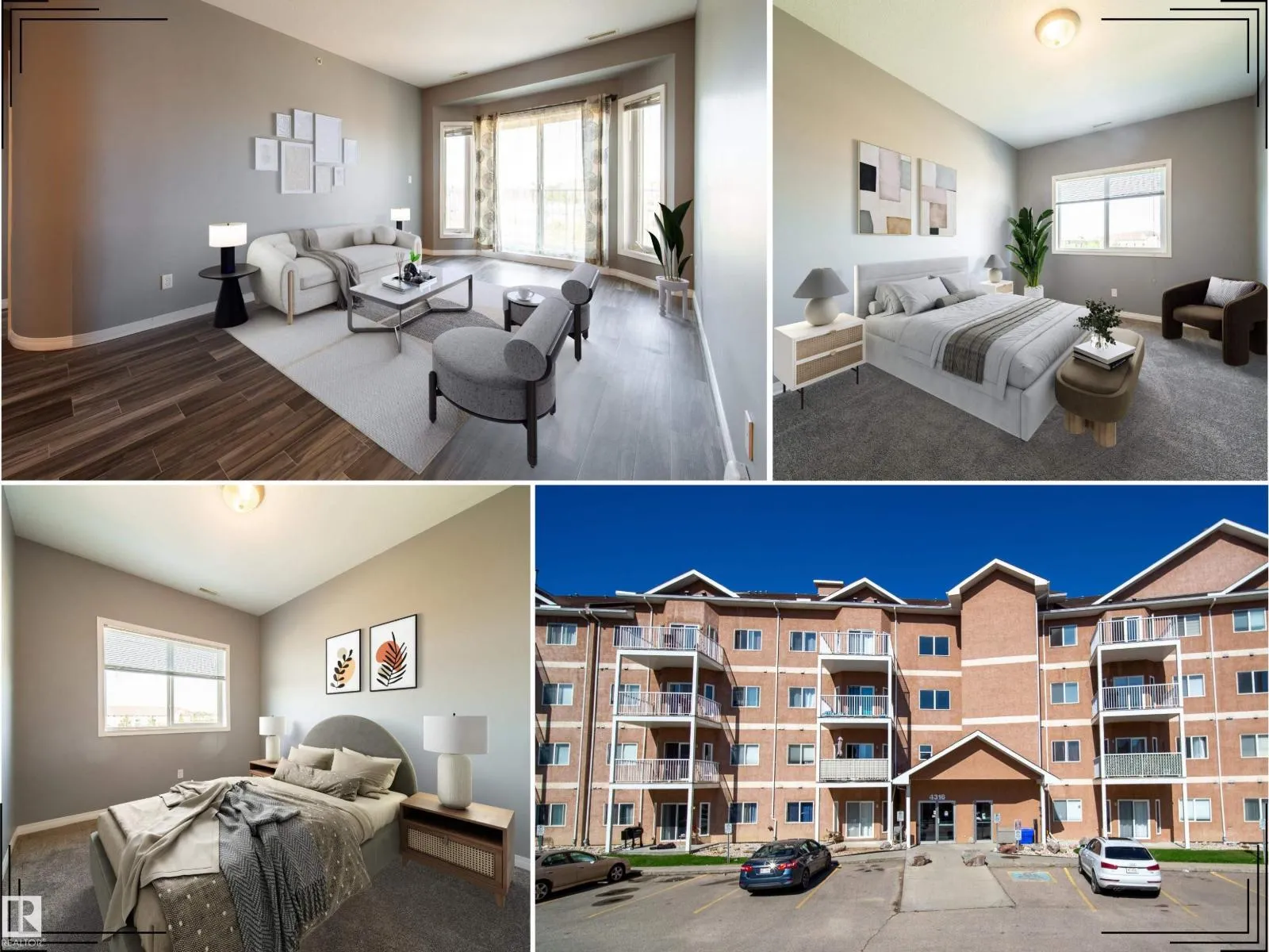 Apartment for rent: #408 4316 139 Av Nw, Edmonton, Alberta T5Y 0L1