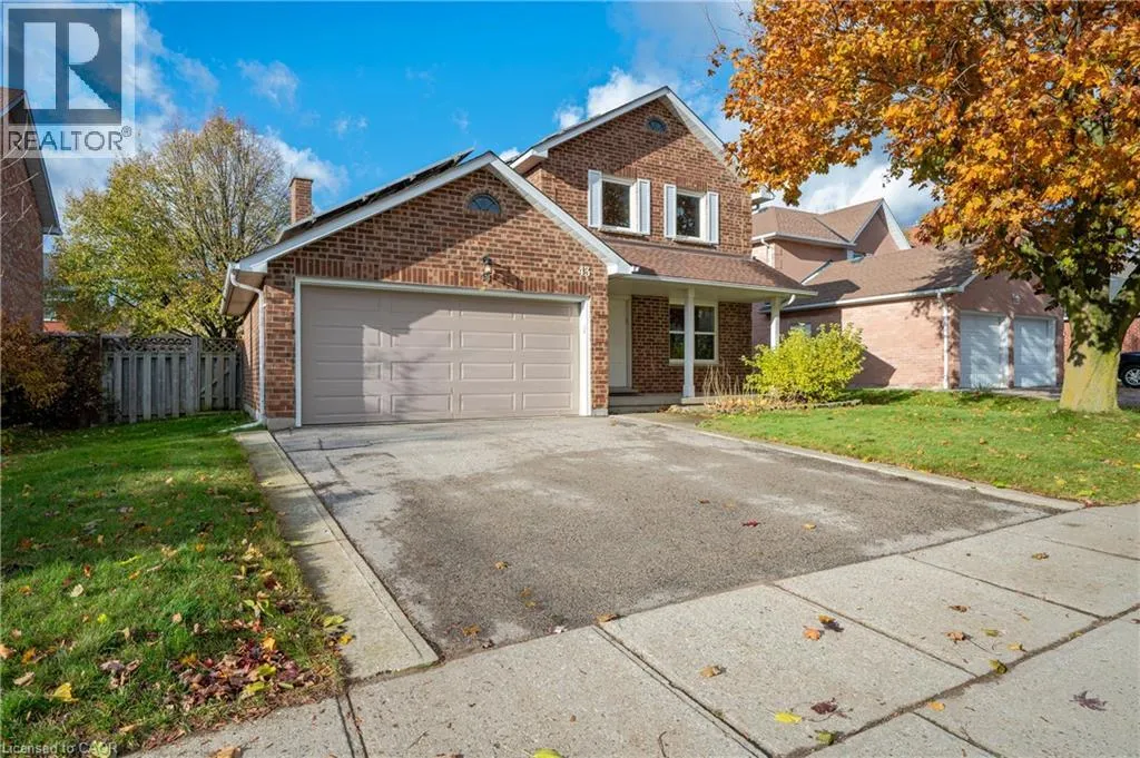 House for rent: 43 Robson Avenue, Cambridge, Ontario N1T 1L2