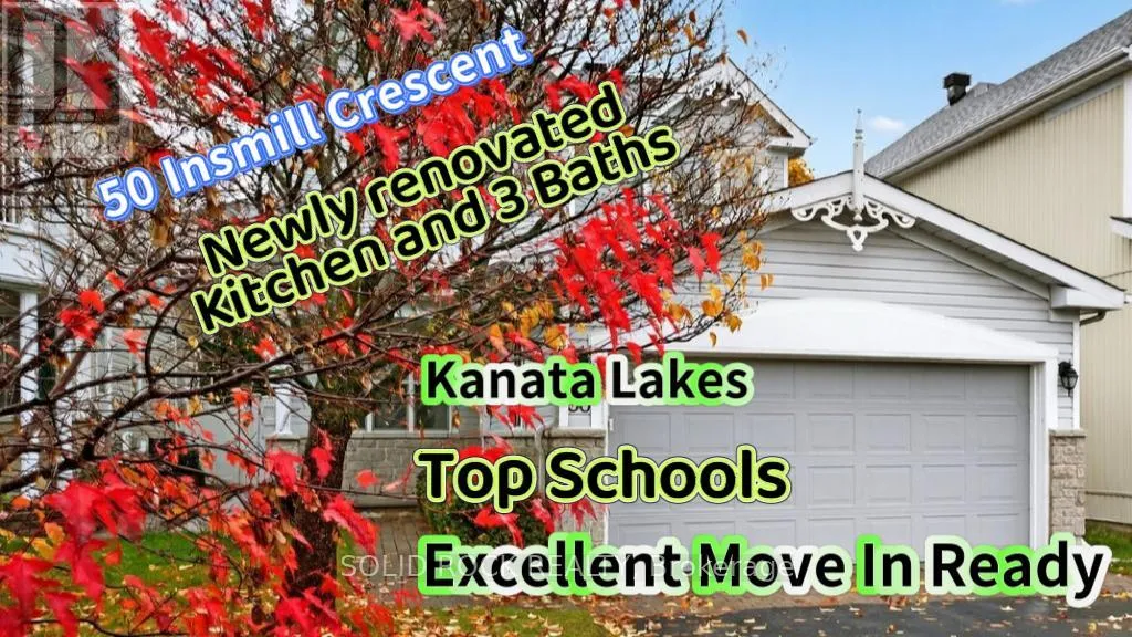 House for rent: 50 Insmill Crescent, Ottawa, Ontario K2T 1G4