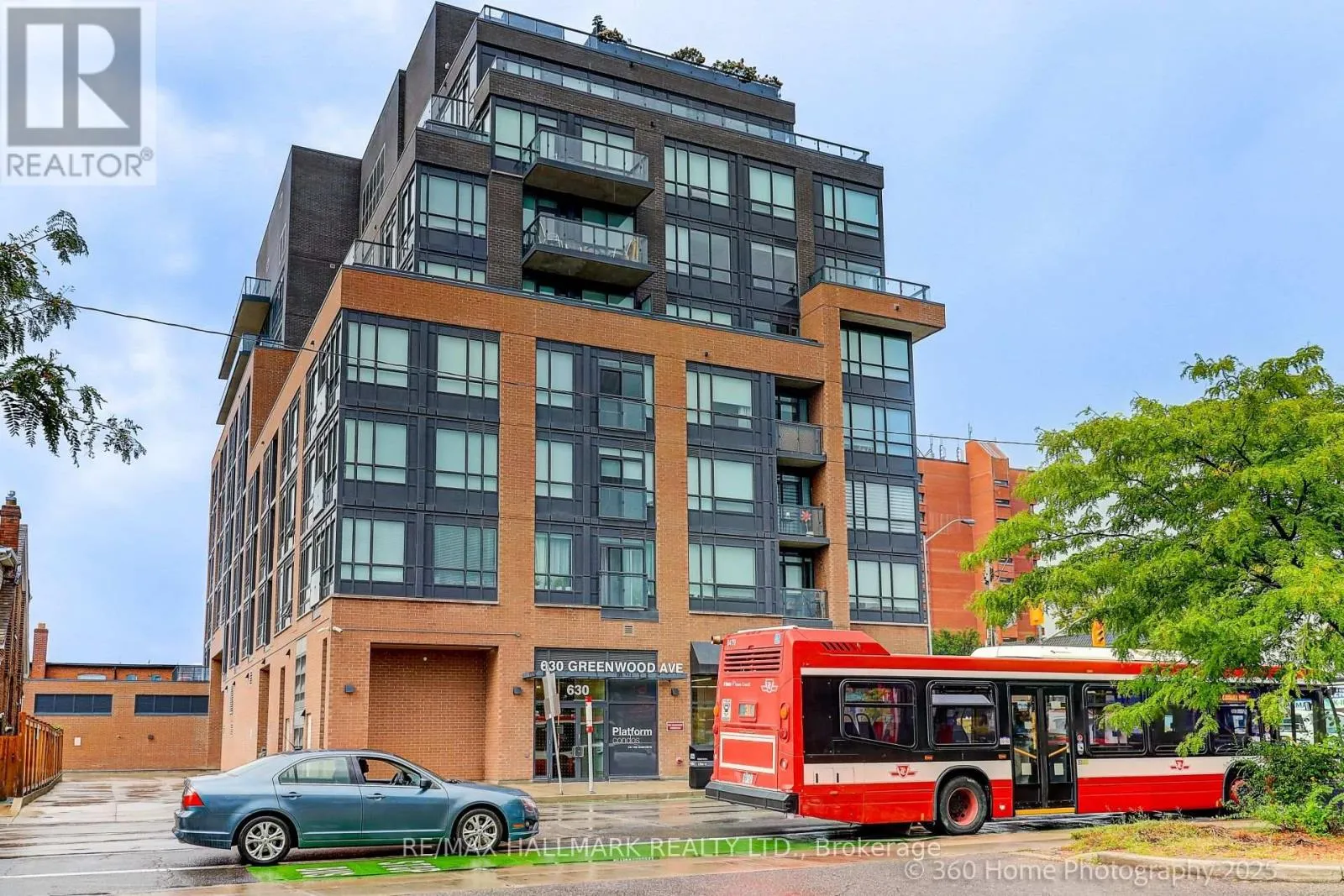 Apartment for rent: 505 - 630 Greenwood Avenue, Toronto, Ontario M4J 0A8