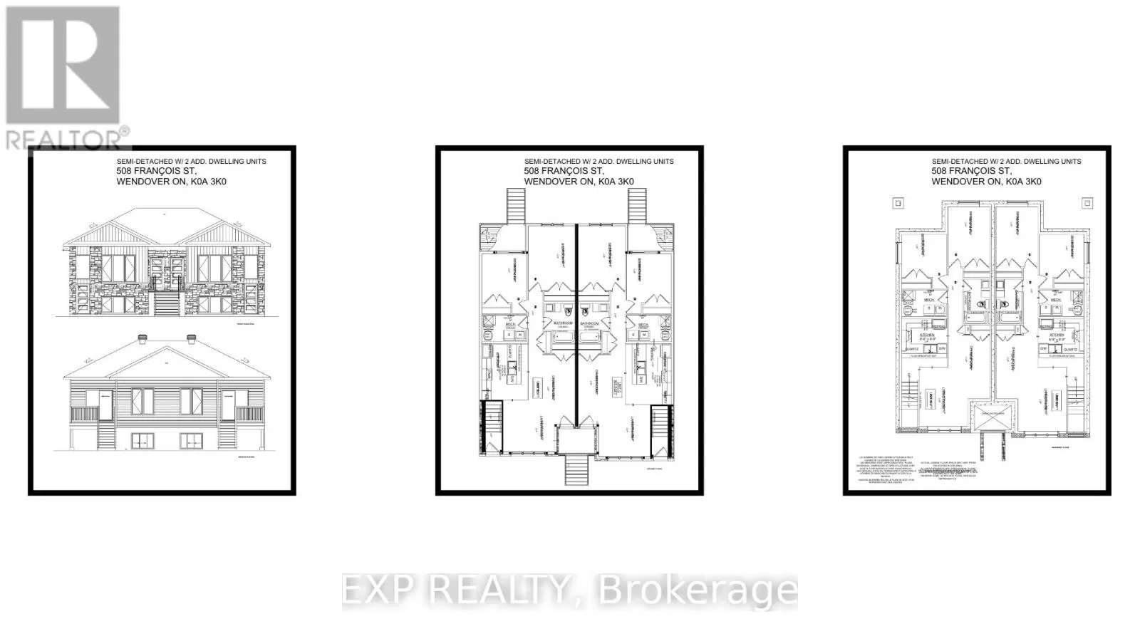 Fourplex for rent: 508 Francois Street, Alfred and Plantagenet, Ontario K0A 3K0