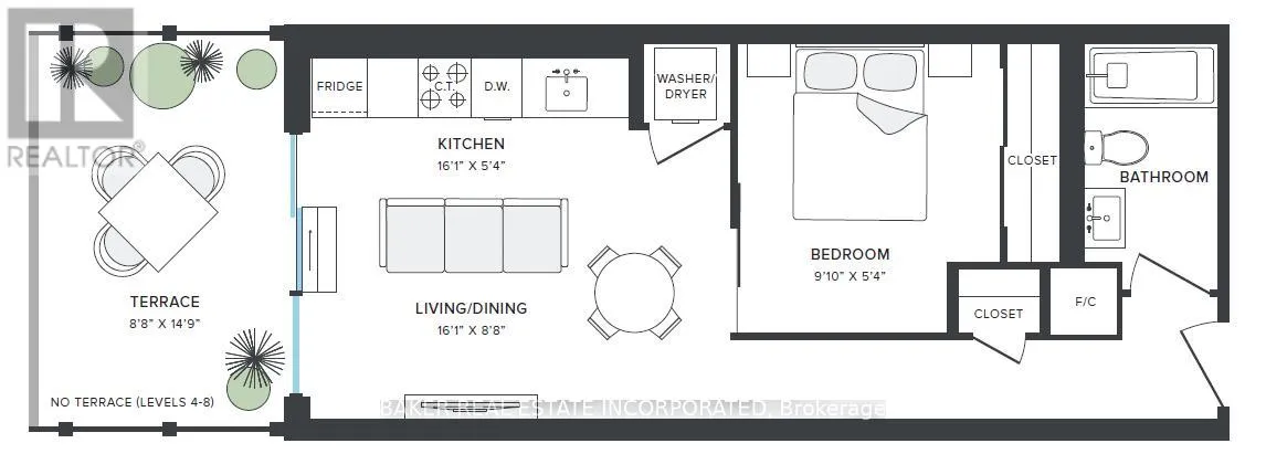 Apartment for rent: 513 - 100 Mill Street, Toronto, Ontario M5A 0Y1