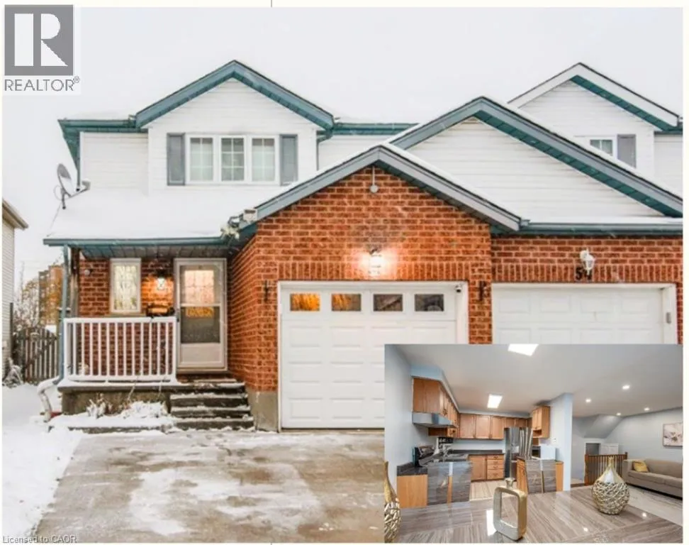 House for rent: 52 Highbrook Street, Kitchener, Ontario N2E 3P1