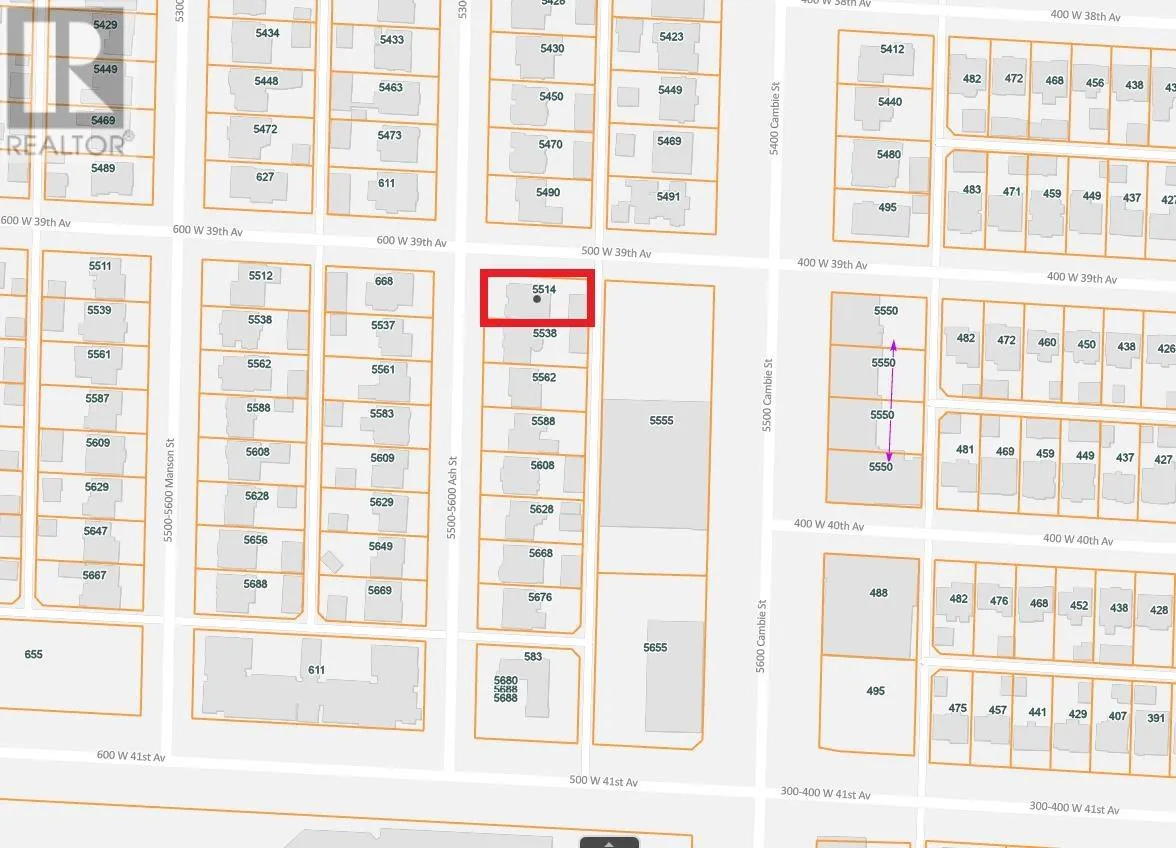 House for rent: 5514 Ash Street, Vancouver, British Columbia V5Z 3G7