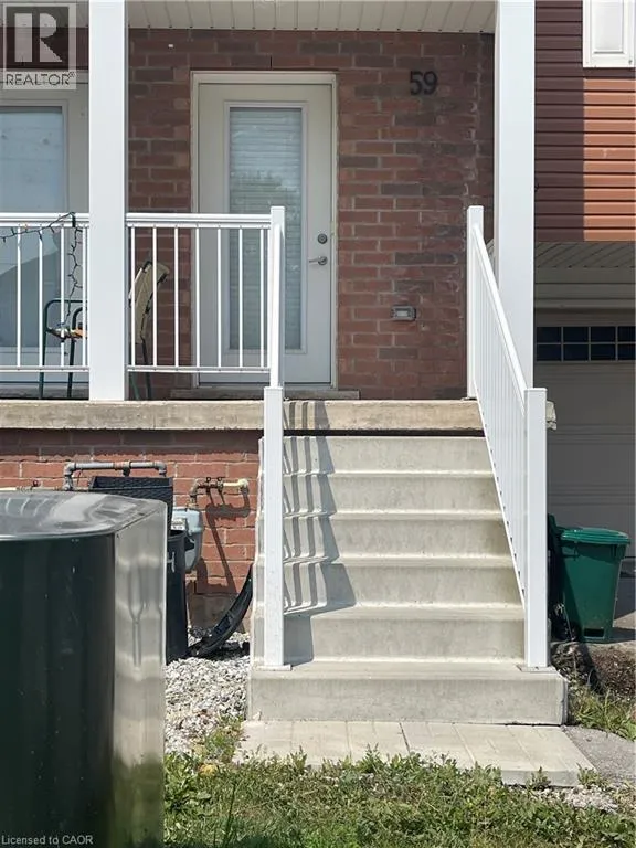 Row / Townhouse for rent: 59 Denistoun Street, Welland, Ontario L3C 0H6