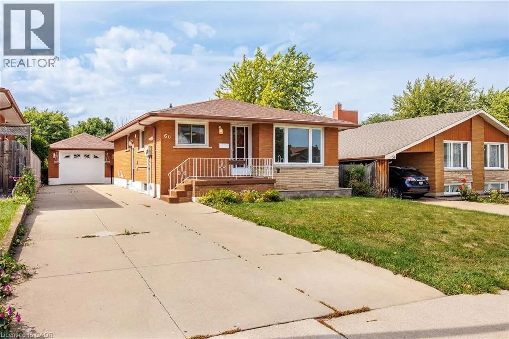 House for rent: 60 Champlain Avenue, Hamilton, Ontario L8G 2H7