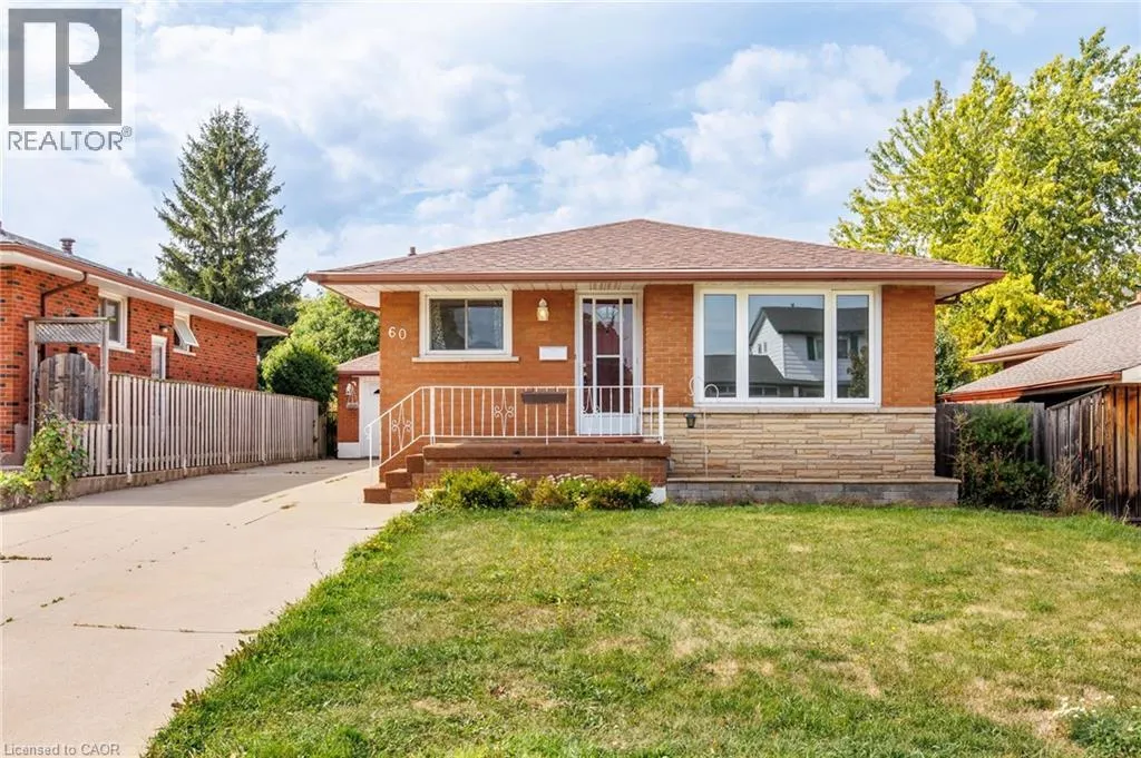 House for rent: 60 Champlain Avenue, Hamilton, Ontario L8G 2H7