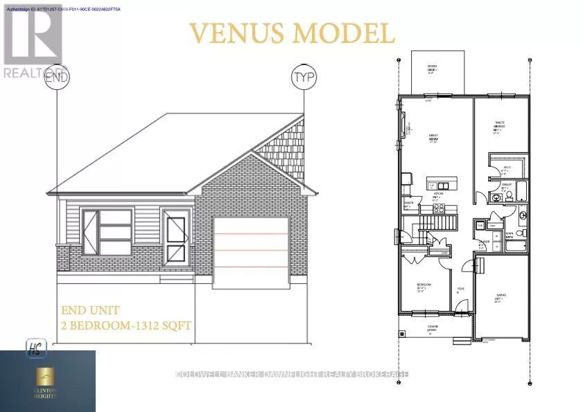 Row / Townhouse for rent: 60 Moonlight Court, Central Huron, Ontario N0M 1L0