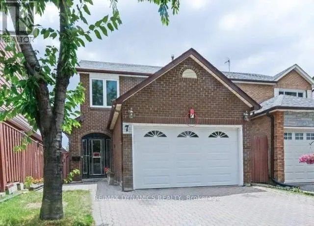 House for rent: 7 Slater Circle, Brampton, Ontario L6X 2S7
