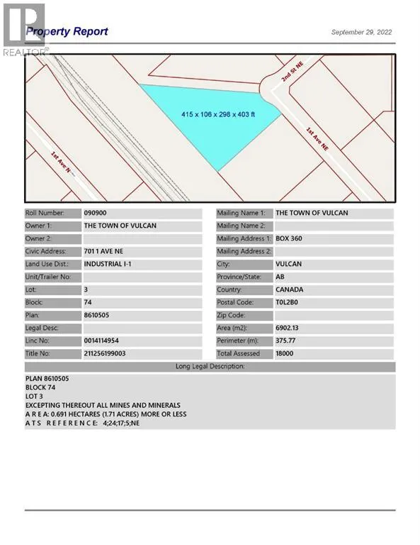 701 1 Avenue Ne, Vulcan, Alberta T0L 2B0