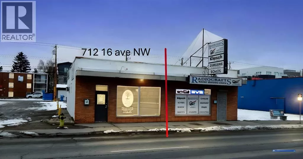 Commercial Mix for rent: 712 16 Avenue Nw, Calgary, Alberta T2M 0J8