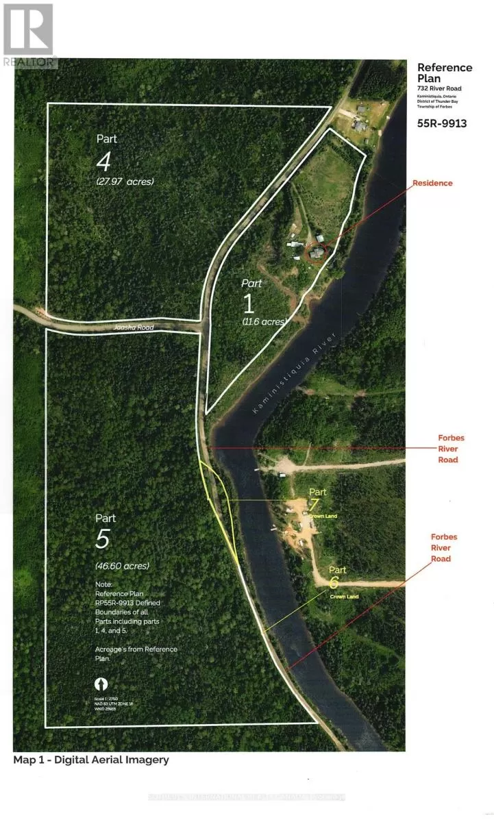 House for rent: 732 Forbes River Road, Thunder Bay Remote Area, Ontario P0T 1X0