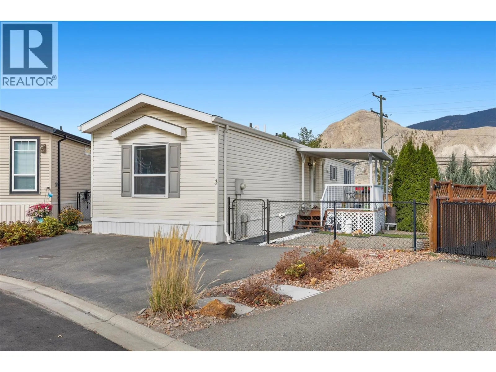 Manufactured Home for rent: 7805 Dallas Drive Unit# 3, Kamloops, British Columbia V2C 0E5