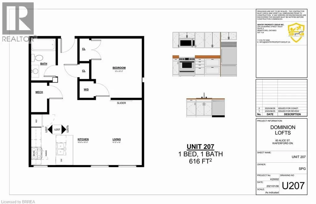 Apartment for rent: 80 Alice Street Unit# 207, Waterford, Ontario N0E 1Y0