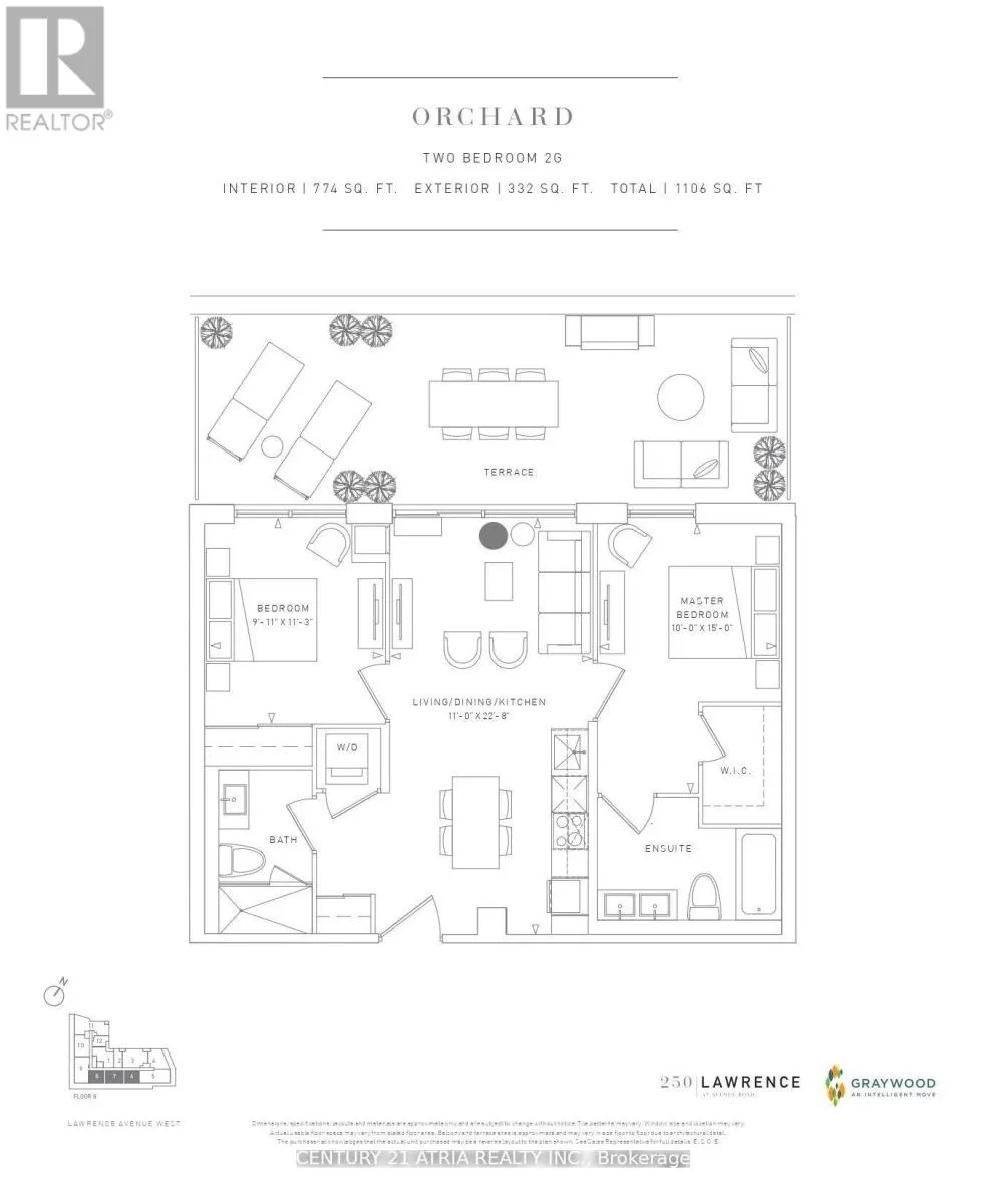 Apartment for rent: 808 - 250 Lawrence Avenue W, Toronto, Ontario M5M 1B1